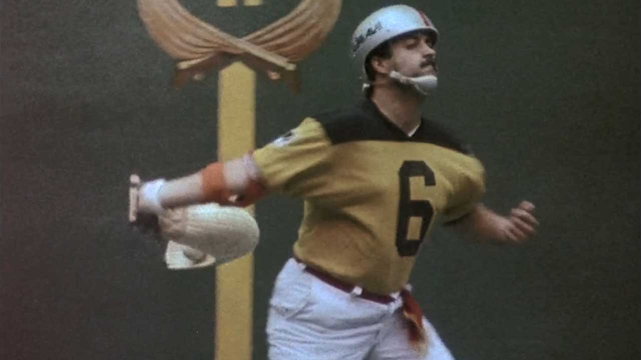 Right-handed Jai Alai player