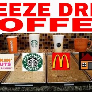 how are instant coffee and freeze dried coffee made