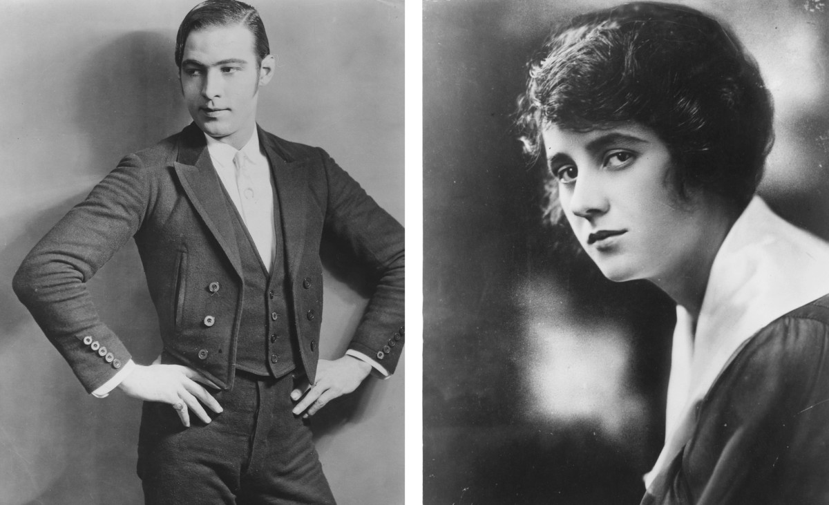 how did rudolph valentino spend his wedding nights