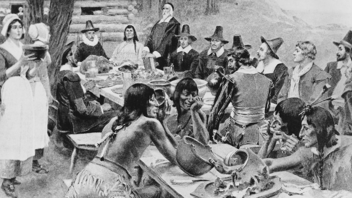 how did thanksgiving contribute to the inaccurate protrayal of the pilgrims