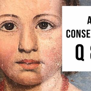 how do art conservators restore a valuable painting that has deteriorated with age