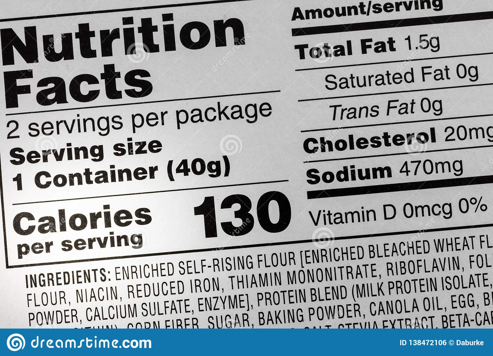 how do nutrition labels determine how much energy calories foods contain