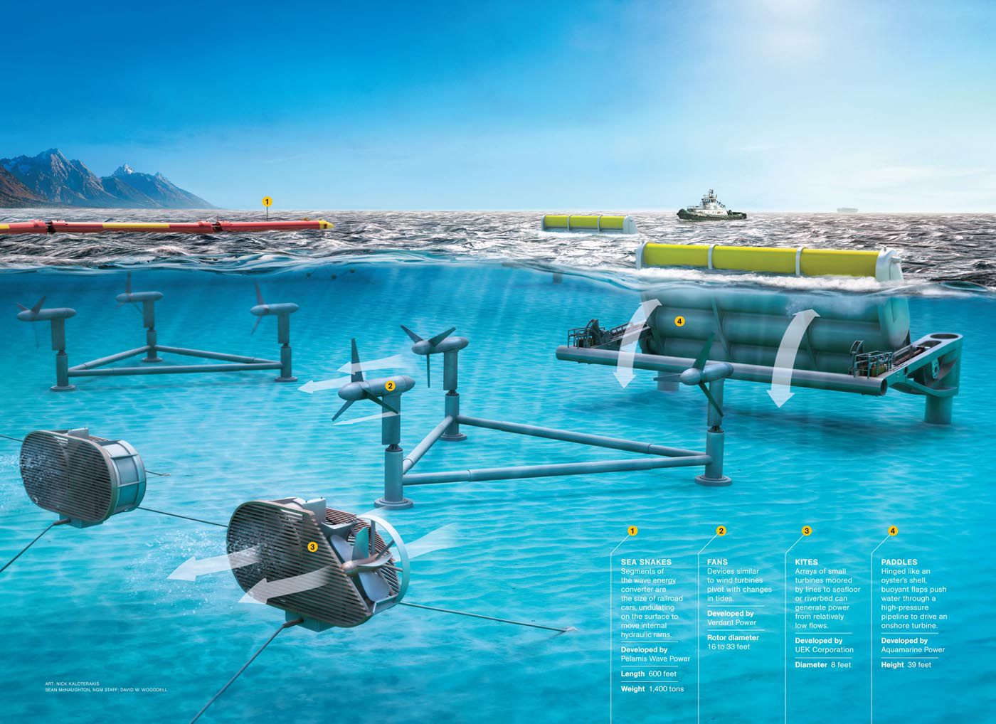 how do tidal power plants turn tides into electricity