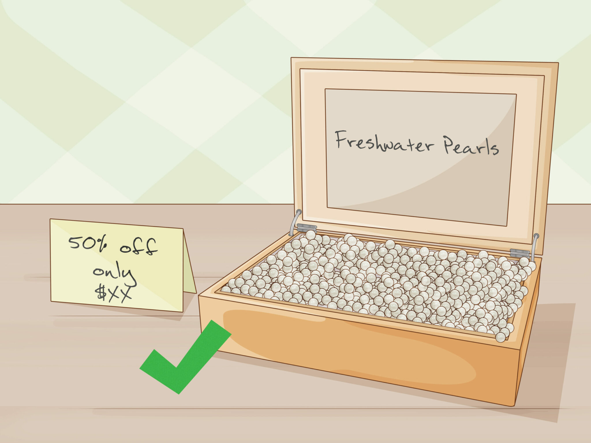 how do you tell real pearls from imitation pearls by rubbing them on your teeth scaled