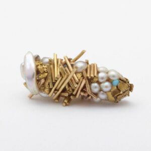 how does french artist hubert duprat create works of art and jewelry with caddisfly larvae
