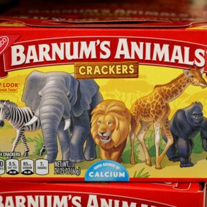how many different animals come in circus animal cracker boxes