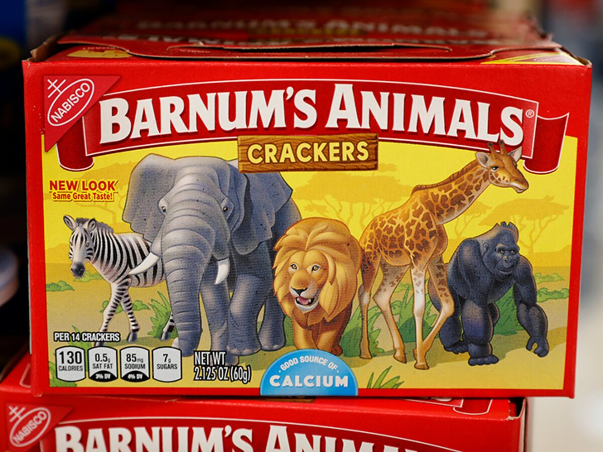 how many different animals come in circus animal cracker boxes