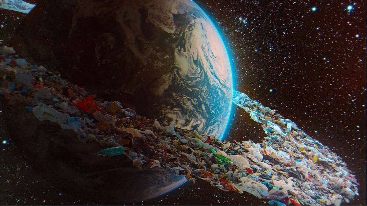 how much space junk is orbiting planet earth right now and where does space junk come from