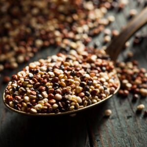 is quinoa a grain from the andes high in calcium and what are other sources of calcium