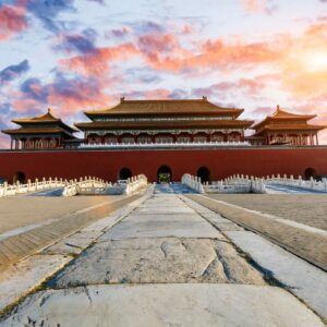 was the gate of heavenly peace to the forbidden city in beijing part of the great wall of china