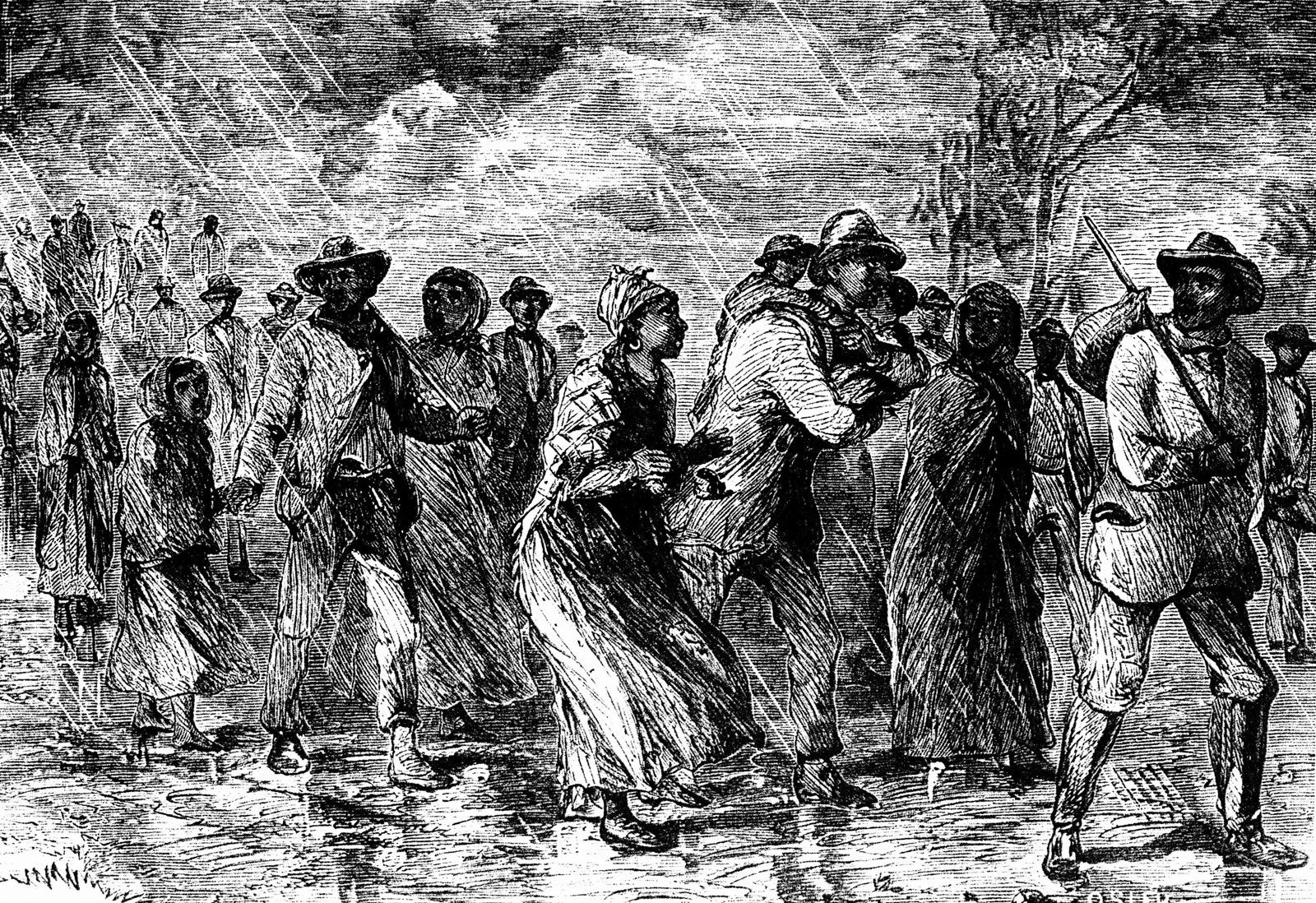 were all black people in the colonies during the american colonial period slaves