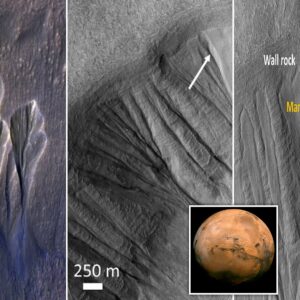 what are the ice caps on the planet mars made of and what happens when the ice caps on mars melt