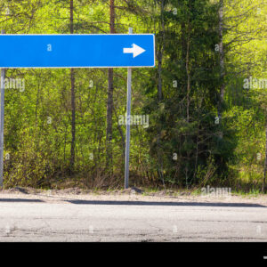 what are those green or white signs with numbers that are placed along interstate highways