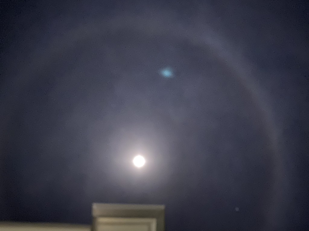 what does it mean when there is a ring around the moon and what causes the halo