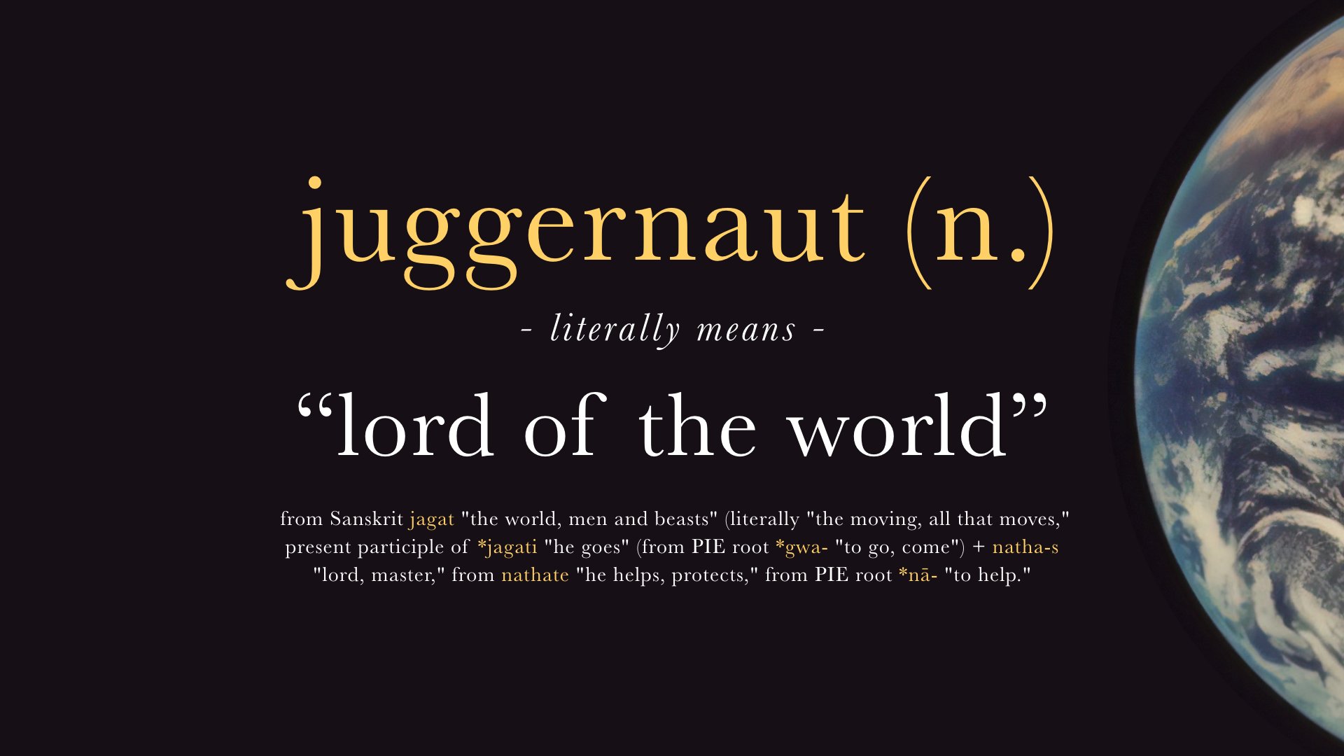 what does juggernaut mean and where does the word juggernaut come from