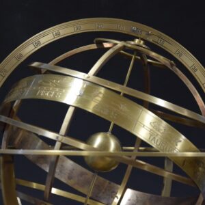 what is a celestial globe who invented the armillary sphere and what does armillary mean in latin