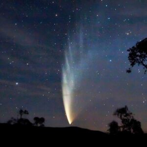 what is a comet made of why do comets have irregular shapes and what does the word comet mean in latin