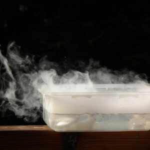 what is dry ice made of and why does dry ice produce smoke