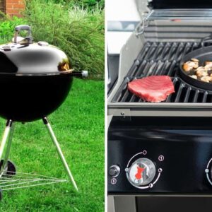 what is the difference between grilling and barbecuing and is charcoal better than gas