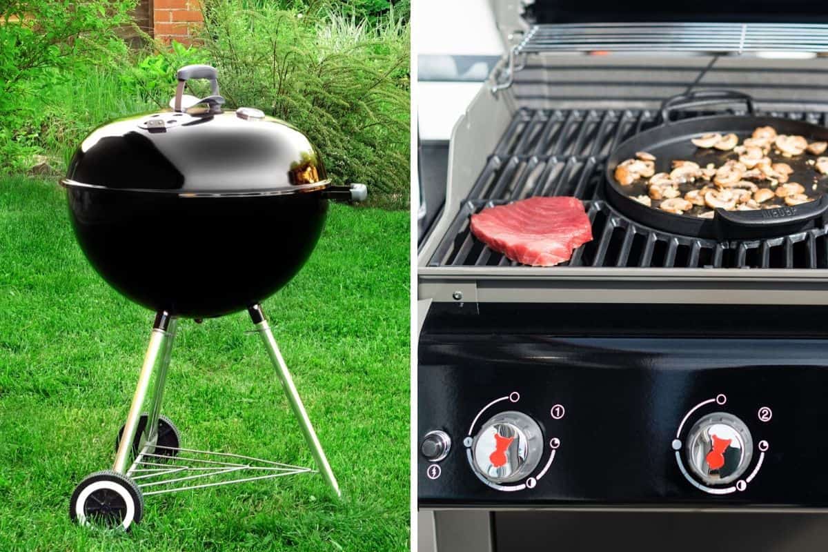 what is the difference between grilling and barbecuing and is charcoal better than gas