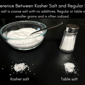 what is the difference between kosher salt and regular table salt
