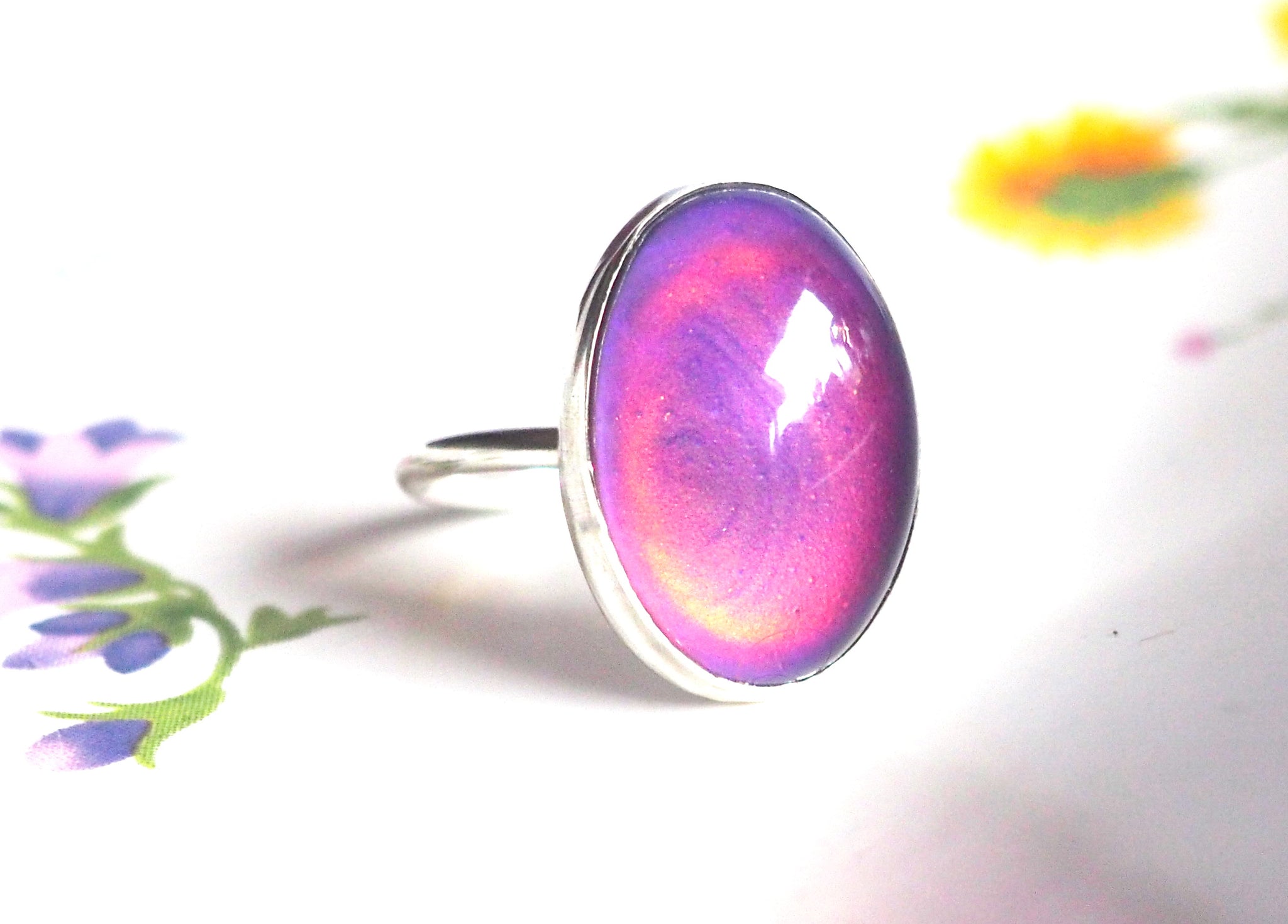 what makes a mood ring change colors and how does it work