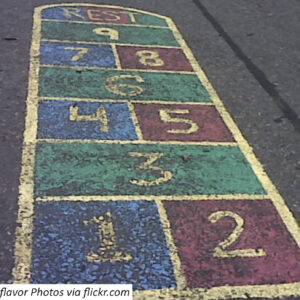 where does hopscotch come from and how did the game of hopscotch get its name