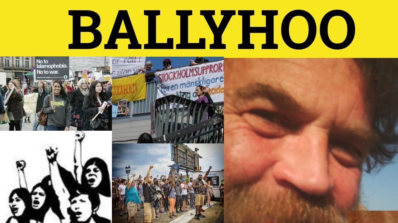 where does the word ballyhoo come from and what does ballyhoo mean