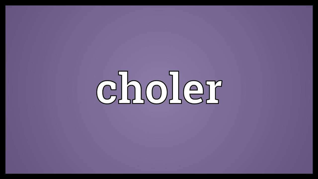 where does the word choler come from and what does choler mean
