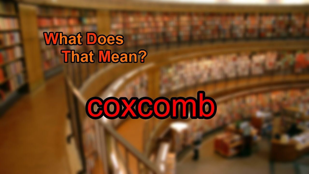 where does the word coxcomb come from and what does coxcomb mean