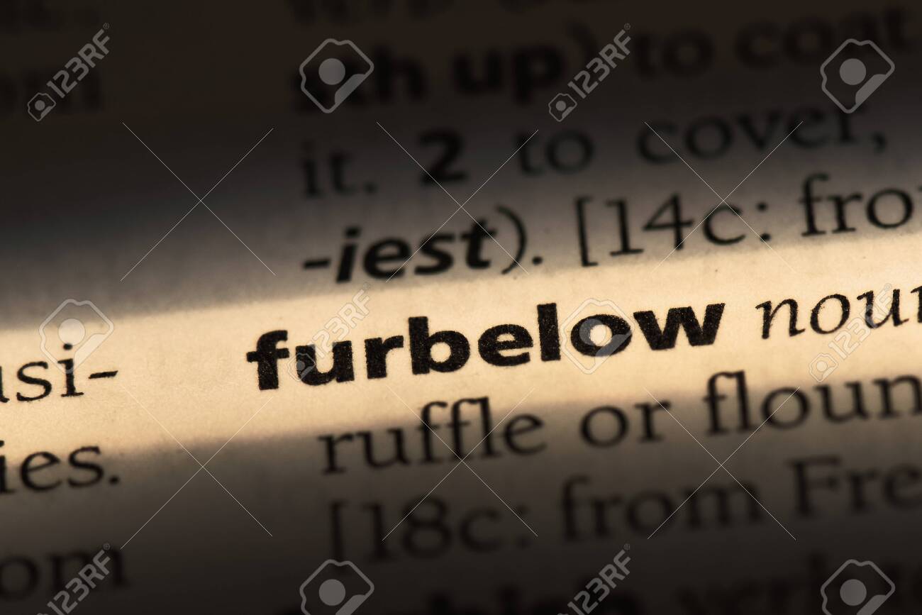 where does the word furbelow come from and what does furbelow mean