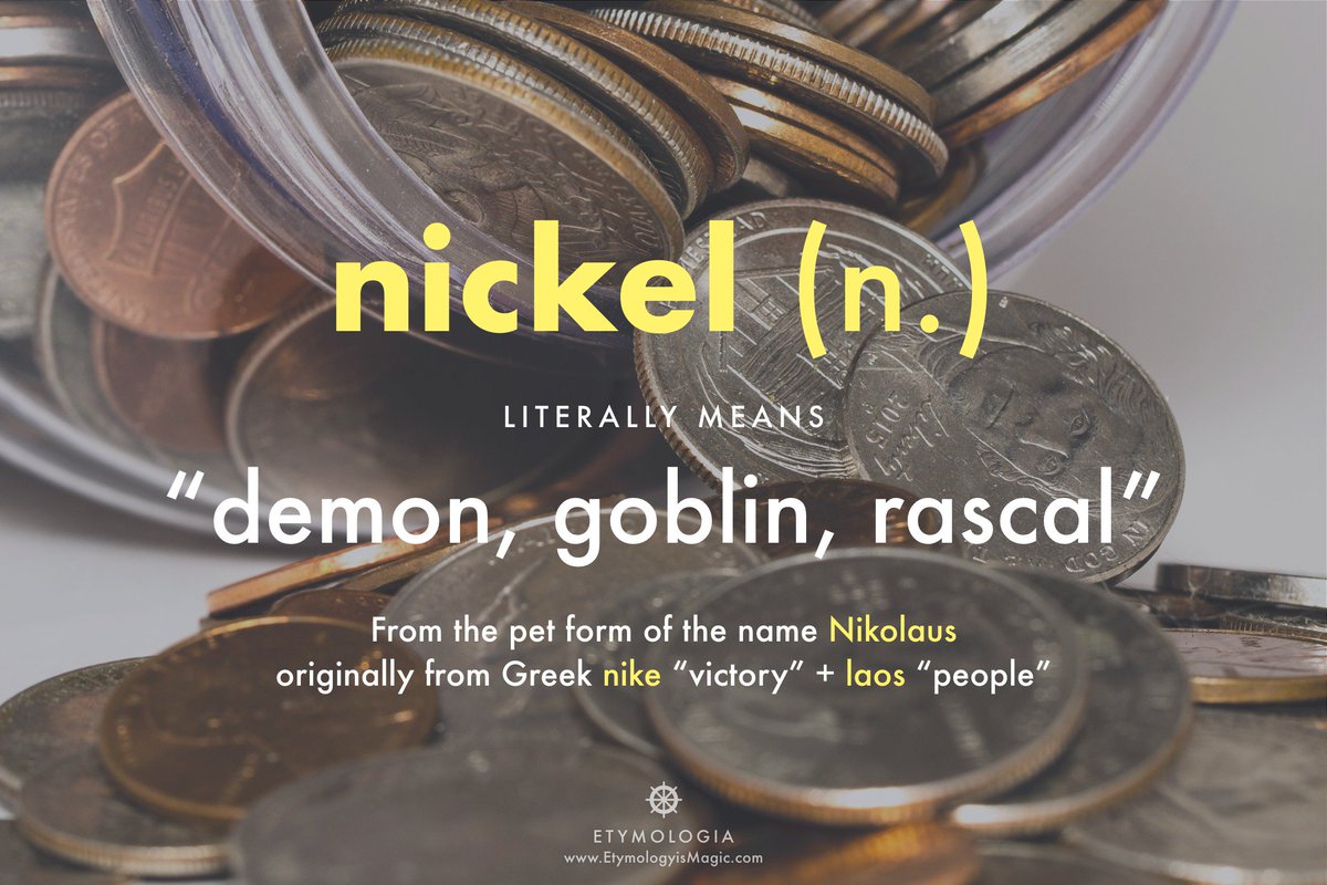 where does the word nickel come from and what does nickel mean in german