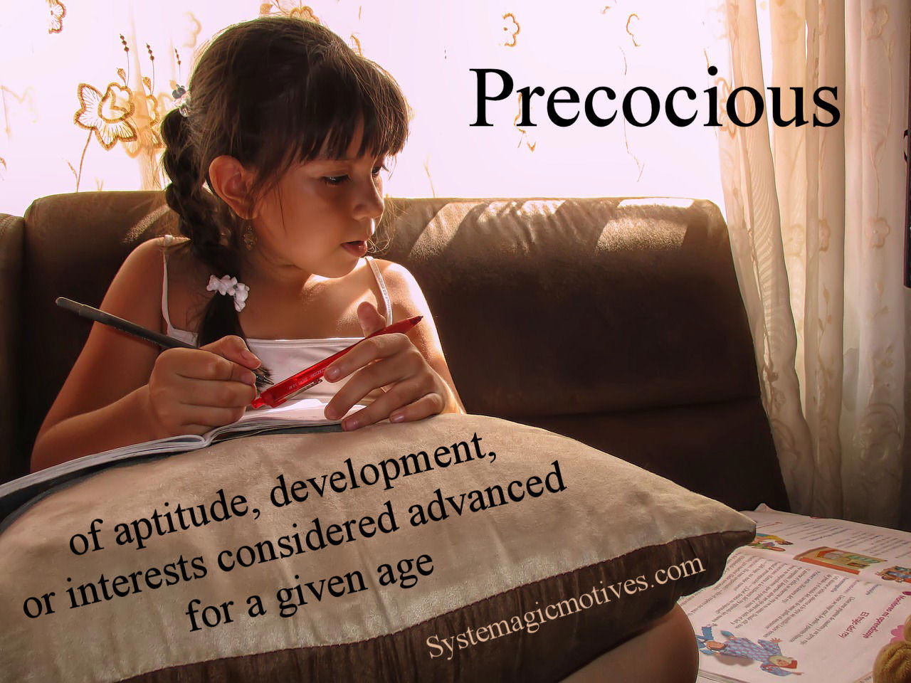 where does the word precocious come from and what does precocious mean