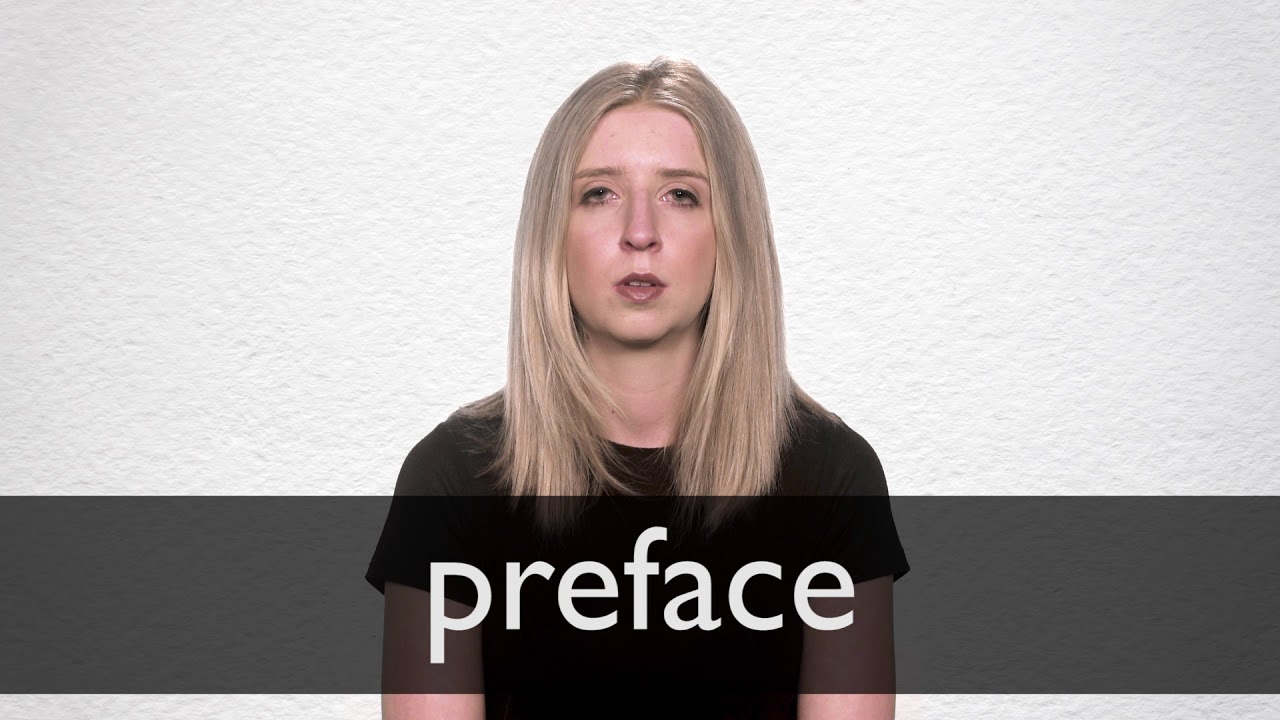 where does the word preface come from and what does preface mean in latin