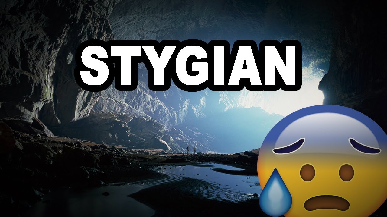 where does the word stygian originate and what does stygian mean in greek