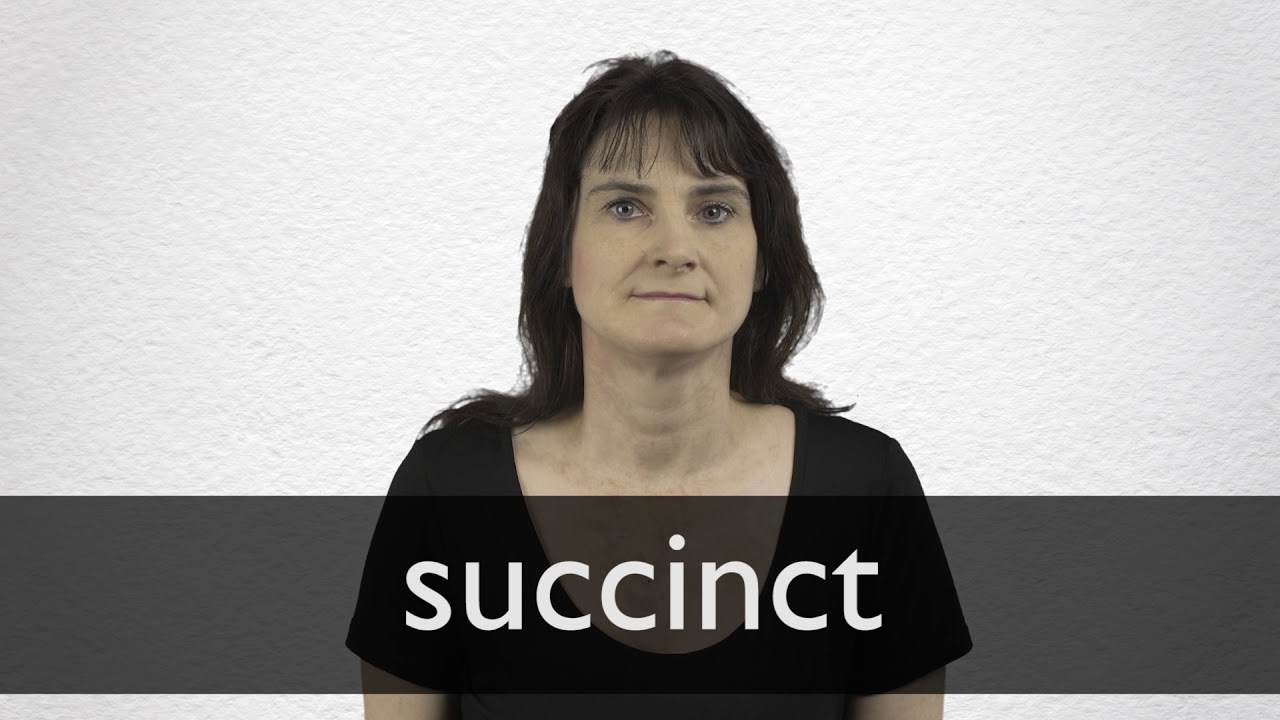 where does the word succinct come from and what does succinct mean