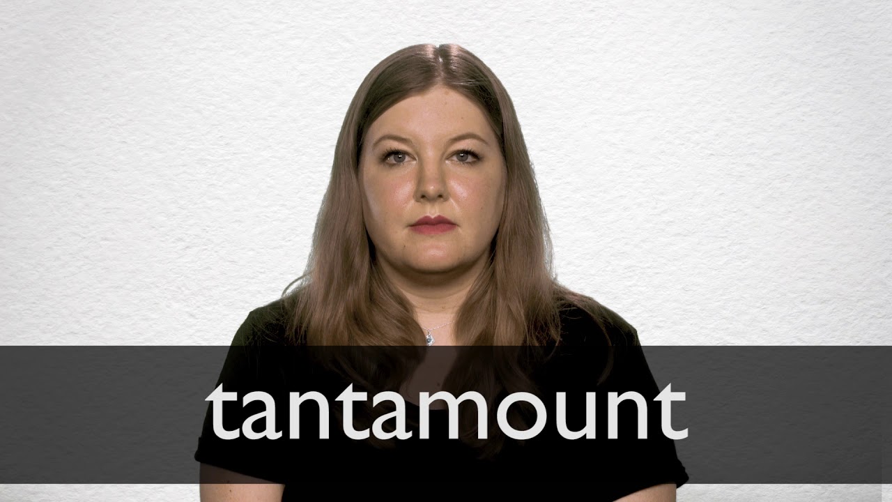 where does the word tantamount come from and what does tantamount mean