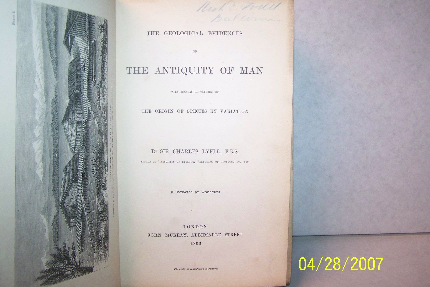 who was sir charles lyell and when did lyell publish his book principles of geology