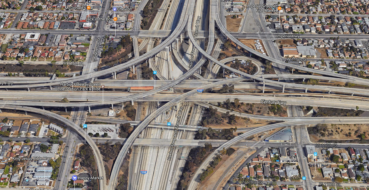 why do freeway and highway intersections have complicated ramps and loops