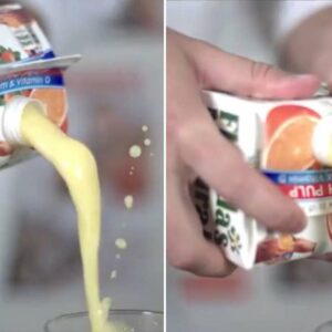why do milk and juice cartons always have liquid left over after you pour them out