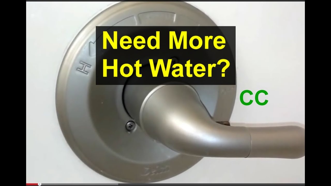 why does water from the shower get colder after adjusting the hot and cold water mix