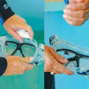why is our vision blurry underwater and how do goggles or masks help you see clearly underwater