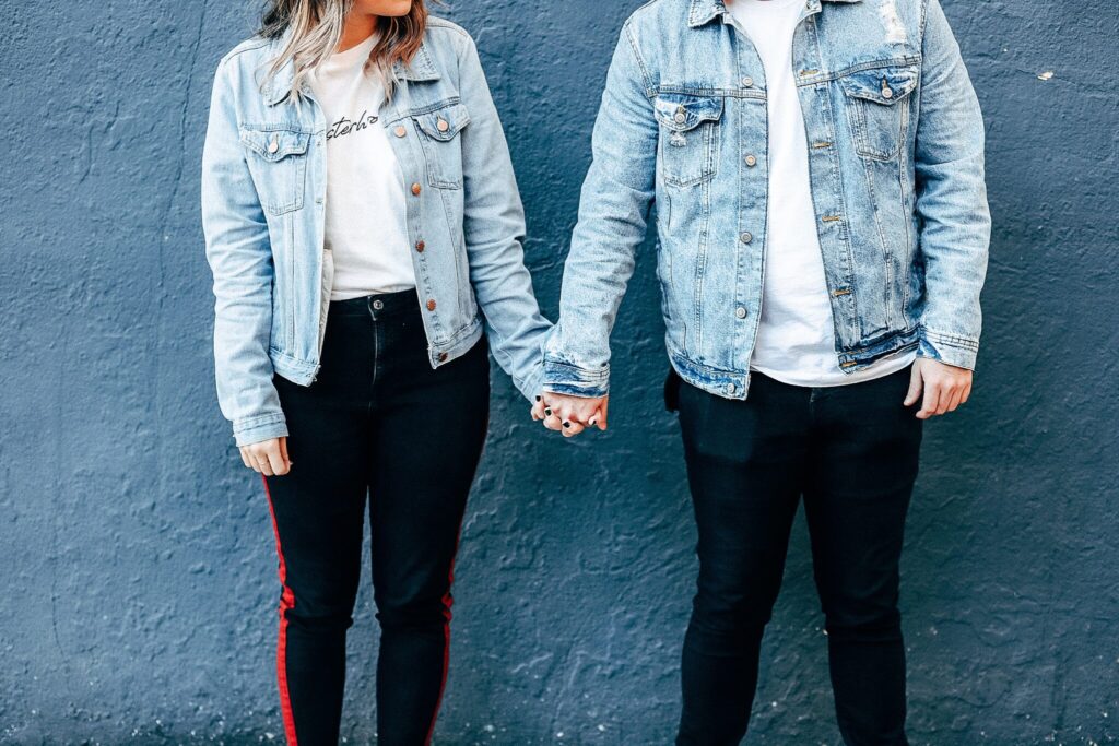 couple wearing jeans