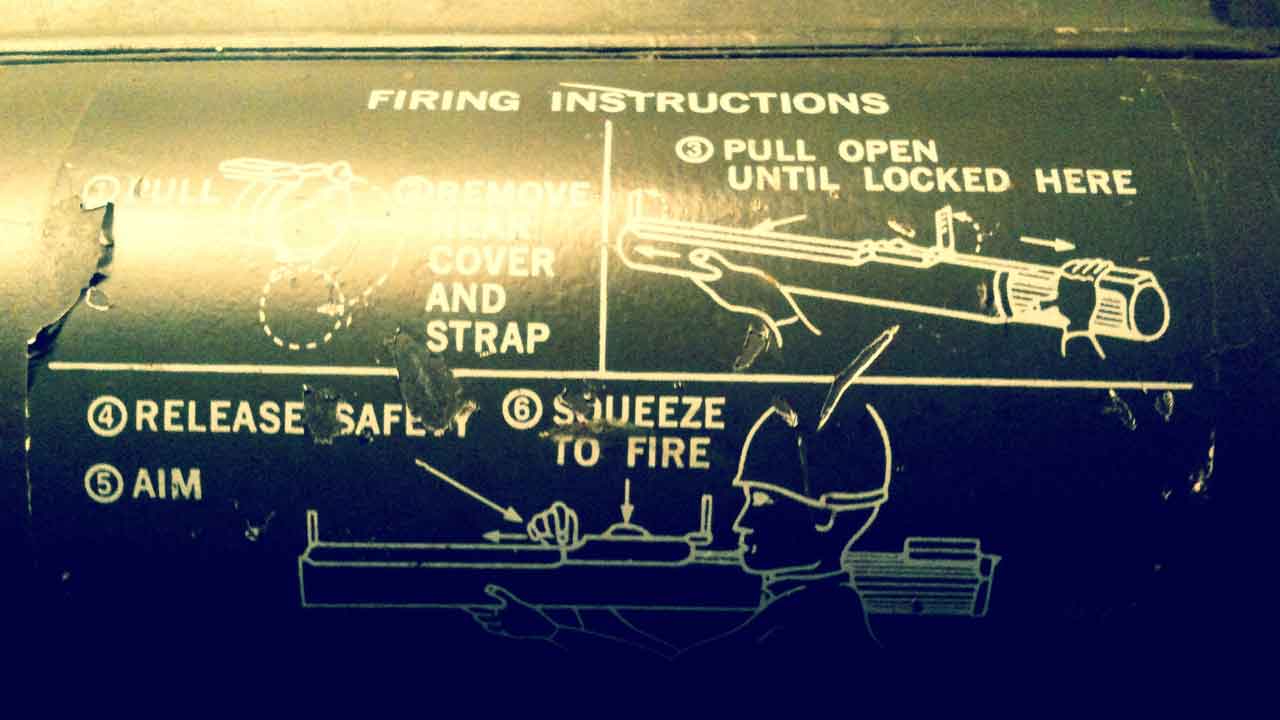 bazooka firing instructions