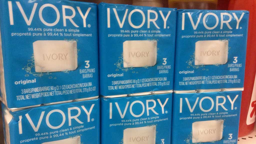 ivory soap bars in a store